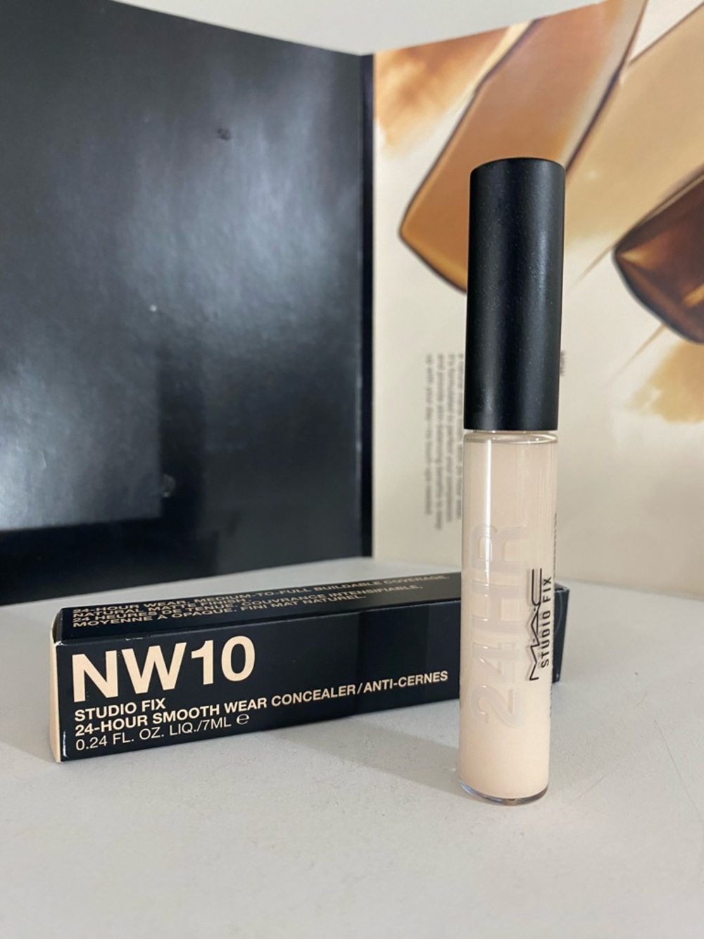 NW10～ MAC Studio Fix 24-Hour Smooth Wear Concealer, 0.24 OZ / 7 ML, NIB